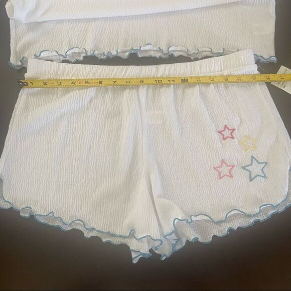 EMERSON ROAD Knitted Gauze Appliqué Tee & Short XL - Picture 9 of 11